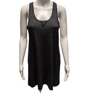 Beyond Yoga Charcoal Racerback Tank Dress M